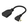 Chenyang Adaptador Micro HDMI macho a HDMI hembra en ángulo
