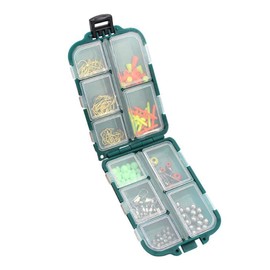VOANZO 156 Piece Fishing Tackle Box - Sleeve Hooks, Bite Lead, Carla Rods, Space Beans - Freshwater and Saltwater Fishing