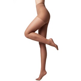 Conte elegant Conte elegant Damenstrumpfhose f1r empfindliche Haut mit Vitamin E - ACTIVE SOFT Lycra 20 DEN - Modellierende Wirkung Damen Feinstrumpfhose Strumpfhose - Einfarbig - Farbe Bronz Gr??e 2