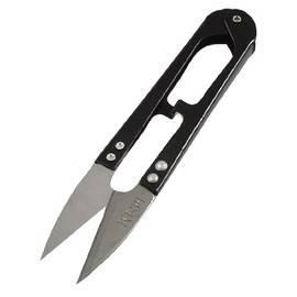 Fishing Line Cross Stitch Scissors Handy Cutter Black
