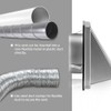Aswalling 4-Inch External Extractor Wall Vent Outdoor Cushioned Non Return