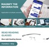 Bhigh Anti-blue light frameless reading glasses Lightweight ultra-thin anti-fatigue lenses