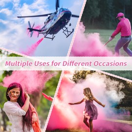 1 Pack Black-out Gender Reveal Powder- 1 lb Pink Powder – Perfect for Baby Gender Reveal, Car Burnout, Color Toss, Photoshoots, Helicopters