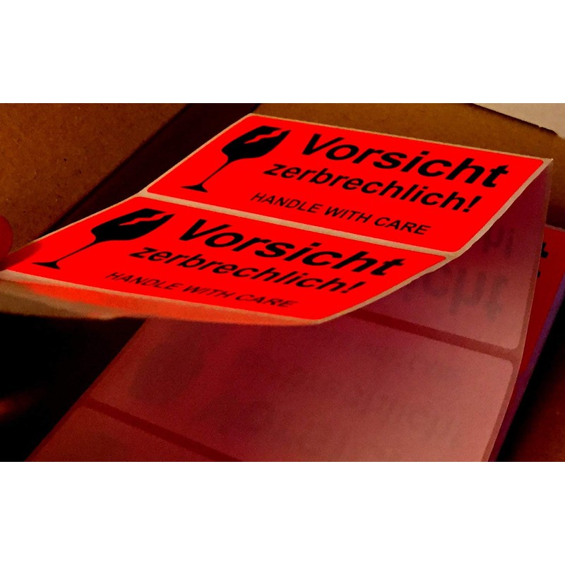 BT-Label 250 warning stickers fragile