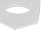 50Pcs Hex Nuts Plastic Environmental Protection Corrosion White Resistance Hexagonal