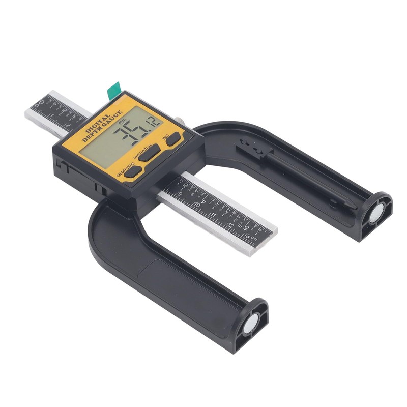 Digital Height Gauge, 0 to 80mm Woodworking Depth Ruler, Multifunctional