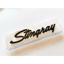 Trim Parts 2x 1969-1973 Corvette C3 Black Stingray Emblems Badges Front Fender Trim Parts