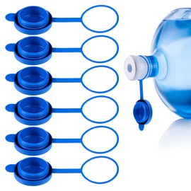 Water Jug Cap Reusable Water Jug Caps 5 Gallon Water Jug Cap Silicone Replacement Gallon Caps for 55mm Standard Bottle and Water Dispensers Non Spill 6Pcs