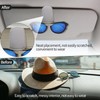 Dirvcp 2-Pack Magnetic Leather Car Sun Visor Organizer - Universal