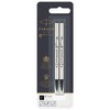 PARKER 21 65358 5th Refill, Black, F, Pack of 2