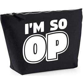 Hippowarehouse I'm so op printed make up cosmetic wash bag 18x19x9cm
