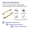 ASKANO 5 Inch Hole Centers, Antique Brass Curved Bar Kitchen