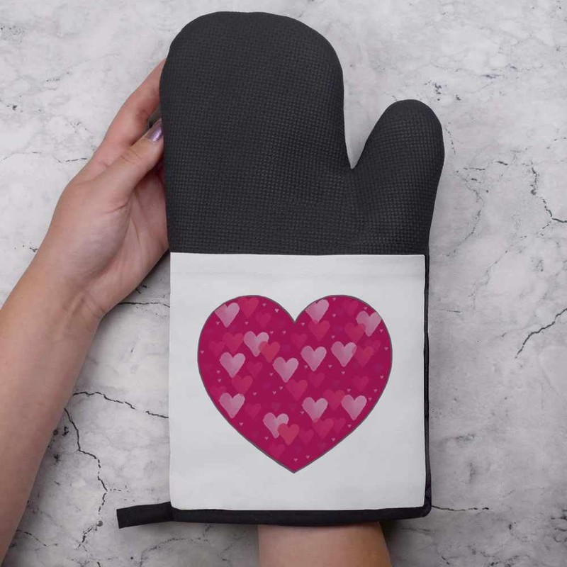 'Love Hearts Heart ' Oven Glove/Mitt (OG00051717)