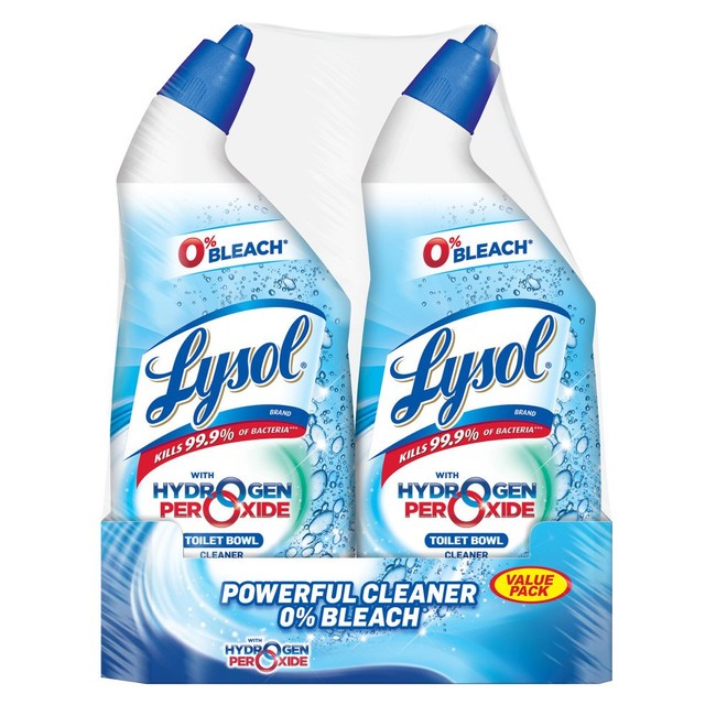Lysol Bleach Free Toilet Bowl Cleaner, 48oz (2X24oz), w. Hydrogen Peroxide