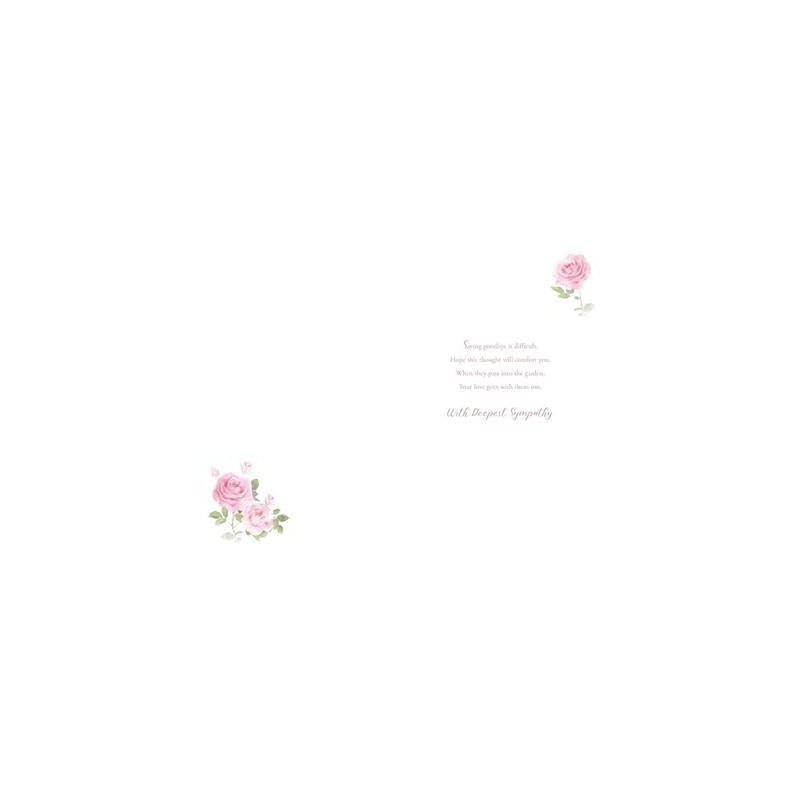 Paper Rose Sympathy Card - The Rose Beyond The Wall