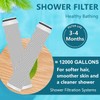 AOERUOW 2-Pack 2.0 Carbon Replacement Shower Filter Cartridge Compatible with