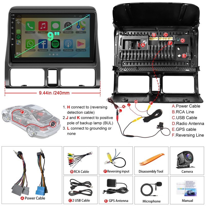 4G+64G Car Radio for Honda CRV 2002 2003 2004 2005