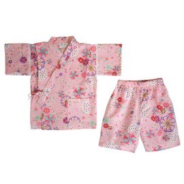 Cotton Town (Watanosat) Size 110/Pink Girls Ripple Jinbei