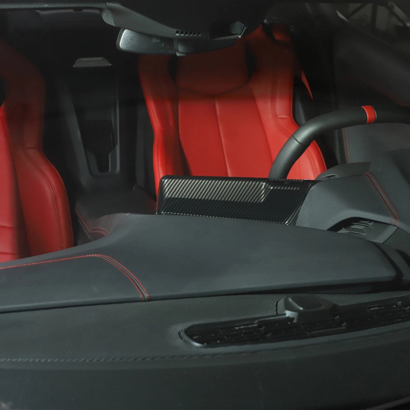 car-king888 ABS Carbon Dashboard Navigation Screen Back Cover For Corvette