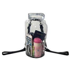 EMSEEK Stadium Approved Clear Bag Water Resistant Crossbody Bag Backpack Transparent Dry Pouch Pack for Concert Museum Sport Game Travel Beach