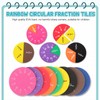 Sayglossy 12 Sets Fraction Set for Math Classroom Fractions Manipulatives