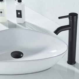 Black Bathroom Sink Faucet Single Handle Tall Vessel Sink Faucet Vanity Bathroom Faucet Basin Mixer Tap