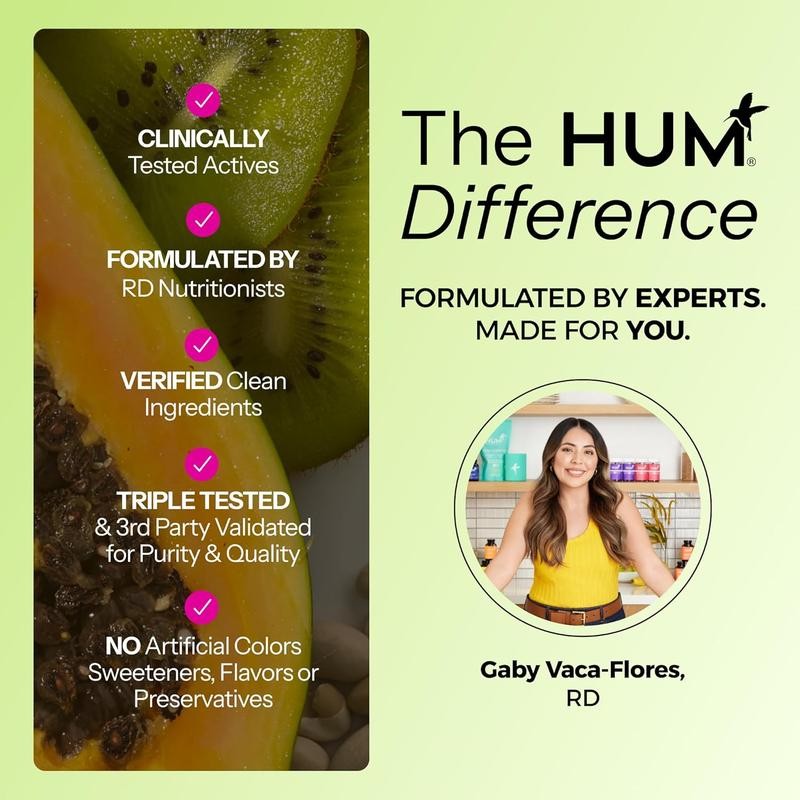 HUM Nutrition Flatter Me Digestive Enzymes, 60 Capsules