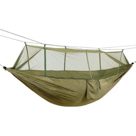 Retoo Outdoor Camping Hammock with Mosquito Net Ultralight Hammock Breathable for Trekking, Backpacking, Nylon Travel Hammock with Mosquito for Travel, Garden, Hiking, Survival 260 x 140 cm
