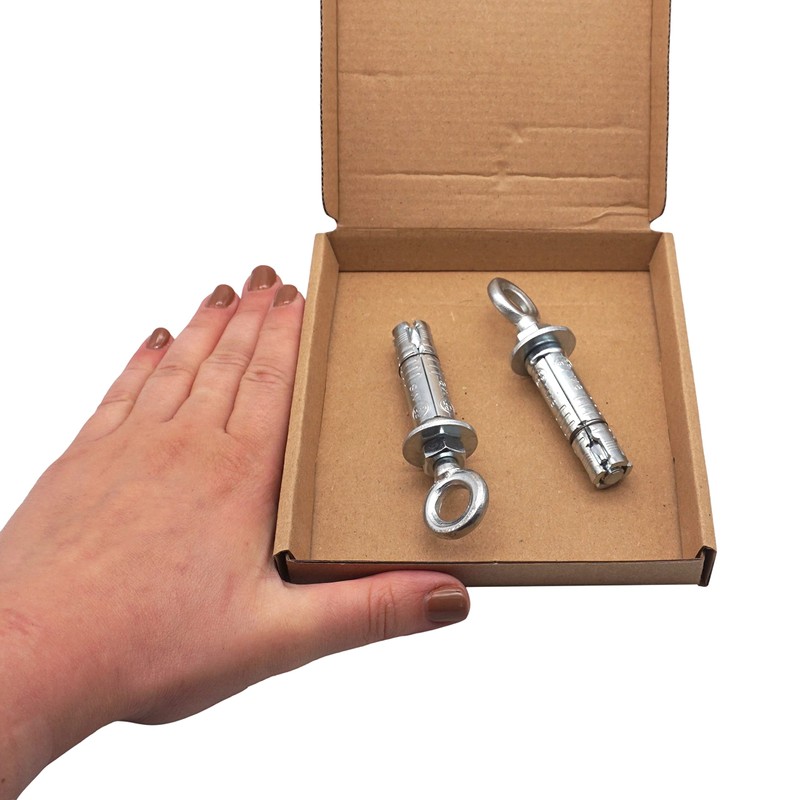 SKIR'CO (Pack of 2) Eye Bolt Shield Anchor M8, Expansion