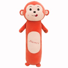 JINTN Cute Monkey Long Fluffy Doll Plush Stuffed Pillow Toy Soft Sleeping Hugging Gifts Plush Animals Toy Little Girls Dolls Girl Cushion Cuddle Toy Ragdoll for Adult Kids Christmas Birthday Gift