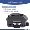 Getfarway Dual Window Switch p/n Black P271069 Compatible with Paccar/Kenworth