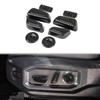 Fewshaw Carbon Fiber Front Seat Adjustment Button Panel Trim Accessories