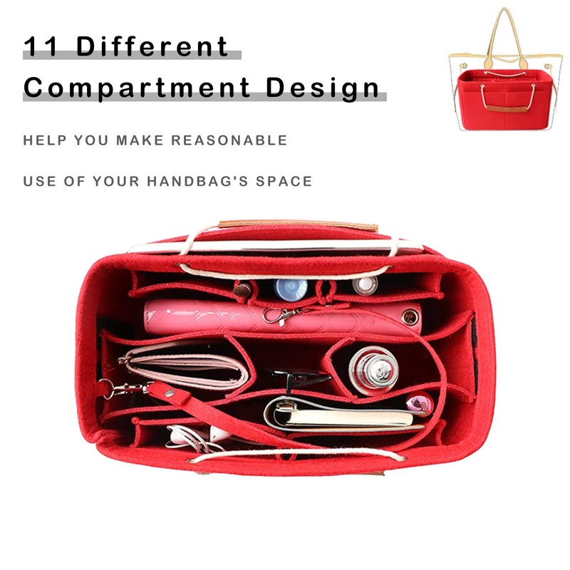 D.DUO Tote Organizer Insert, Purse Insert for Handbags, Tote Bag
