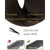 Hetto Micro Ring Hair Extensions Human Hair Darkes tBrown Micro