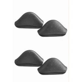 Locitude Rubber Nose Pads Pieces for Oakley Crosslink OX8027 OX8029 OX8031 OX8037 Eye Glass Eyeglasses Frames (Black Asian Fit - 2 Pairs)