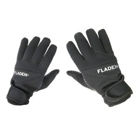 FLADEN Fishing - Full Fingered Soft Non Slip 2.5mm Neoprene Gloves With Pimpled Palms and Secure Wrist Band Hook and Loop Fasteners - For Fishing and Working in Cold Damp Wet Conditions (M - Medium)