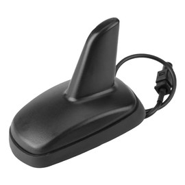 Qiilu - Antena de Coche con Aleta de tiburón para Techo, Color Negro Decorativo para 5, 6, 6R, Asiento Fakra