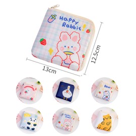 Sanitary Napkin Pouch, Earphone Pouch, Cosmetic Pouch, Jewelry Pouch, Makeup Pouch, Lip Pouch, IC Card, Cash, Coin Holder, Accessory Pouch, Jewelry, Earphones, Storage Case, Mini Pouch, Portable (Navy