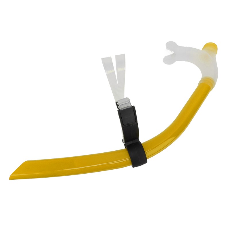 Swimming Snorkel Reduced Drag Silicone Swimming Breathing Tube with Adjustable
