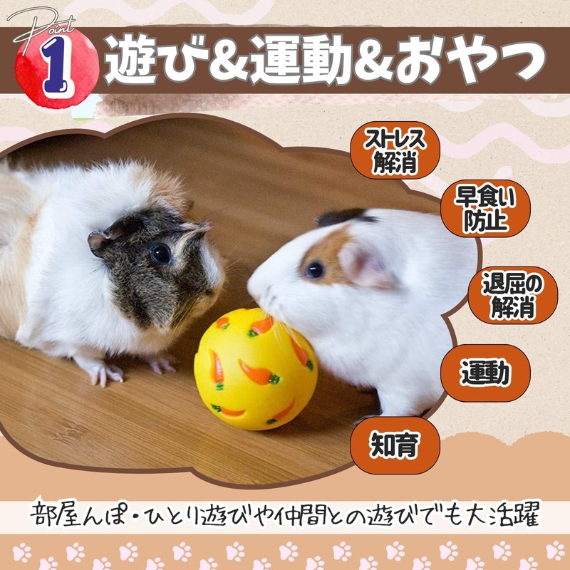 Wezomito Bunny Toy Ball Snack Ball Pet Slow Feeder Relieves