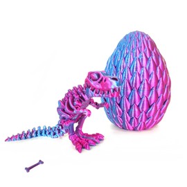 3D Printed Dragon with Egg Dinosaur Toys for Boys and Girls Dragon Egg Fidget Toy Flexible Joints Dragon