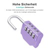 ZHEGE 4-Digit Combination Lock, Padlock with Combination Code for Gym,