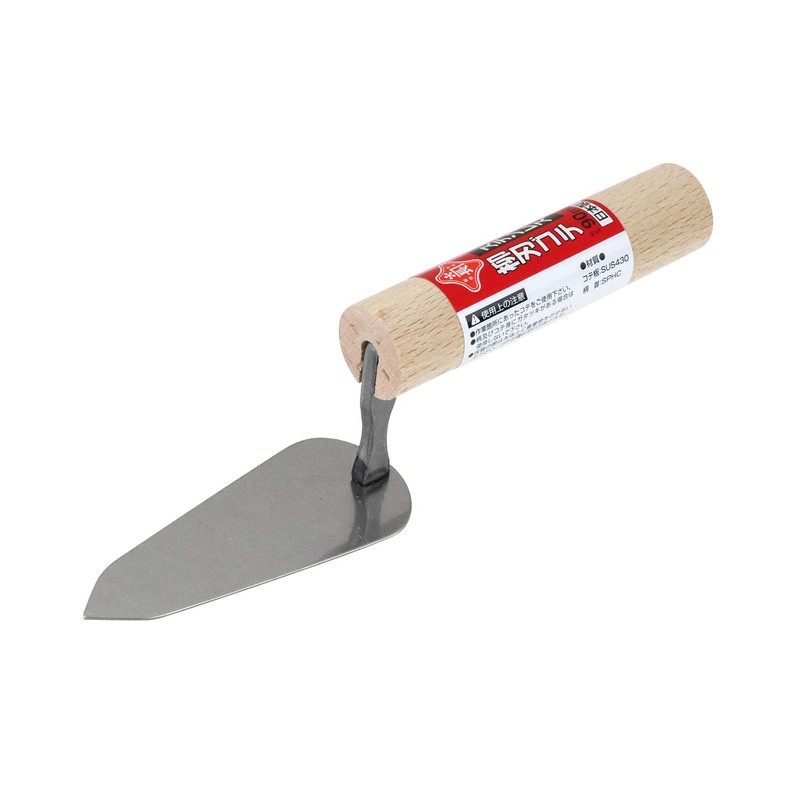Red Long Stainless Steel Yanagi Blade Trowel 3.5 inches (90
