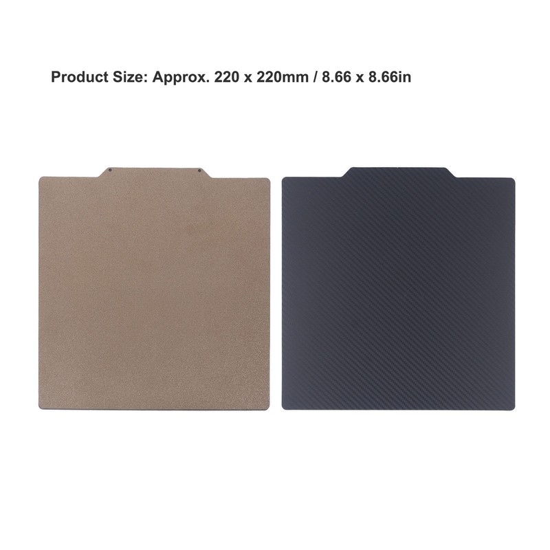 Spring Steel Magnetic Build Plate Smooth Carbon Fiber Style PET