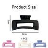 4 PCS Flexible Claw Clip, Cozy Clip for Women, Soft
