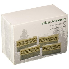 Department 56 Collections Classic Christmas Walls Figurine Village Accessory, Multicolor