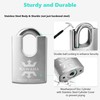 KAWAHA 21/40KD-3SK High Security Stainless Steel Shrouded Padlock with Key