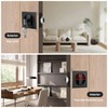Malimali Pocket Door Lock with Key, Matte Black Pocket Door