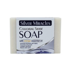 Silver Miracles Colloidal Silver Soap with Orange essential oil