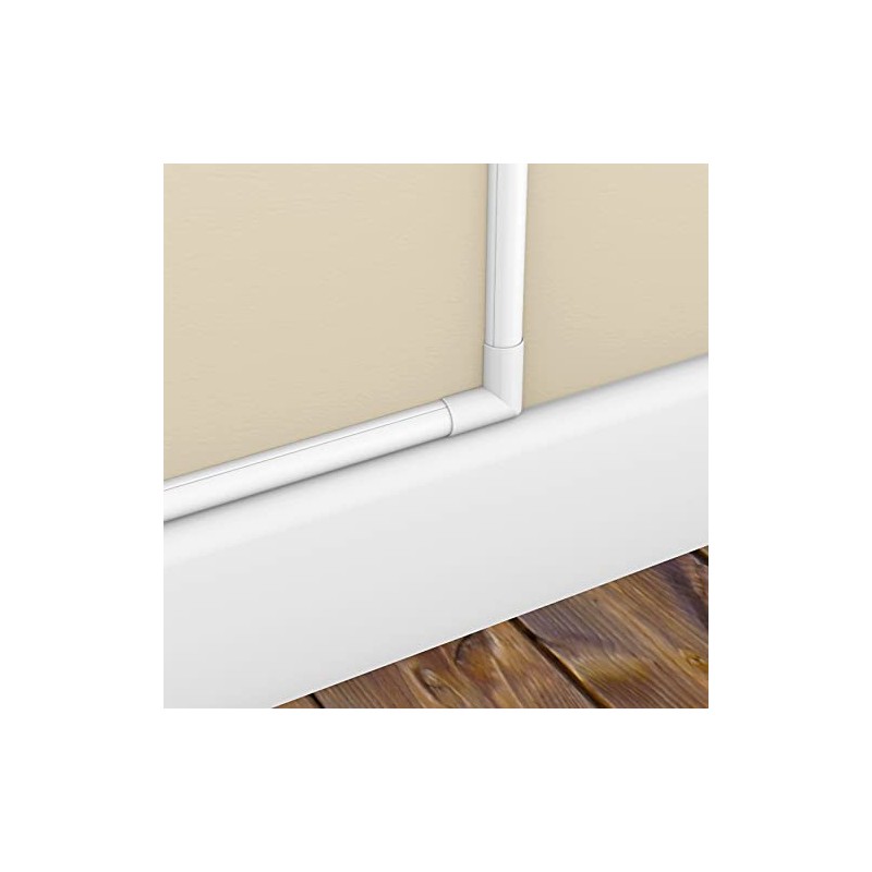 D-Line Medium Cable Raceway Flat Bend, for use with 1.18"